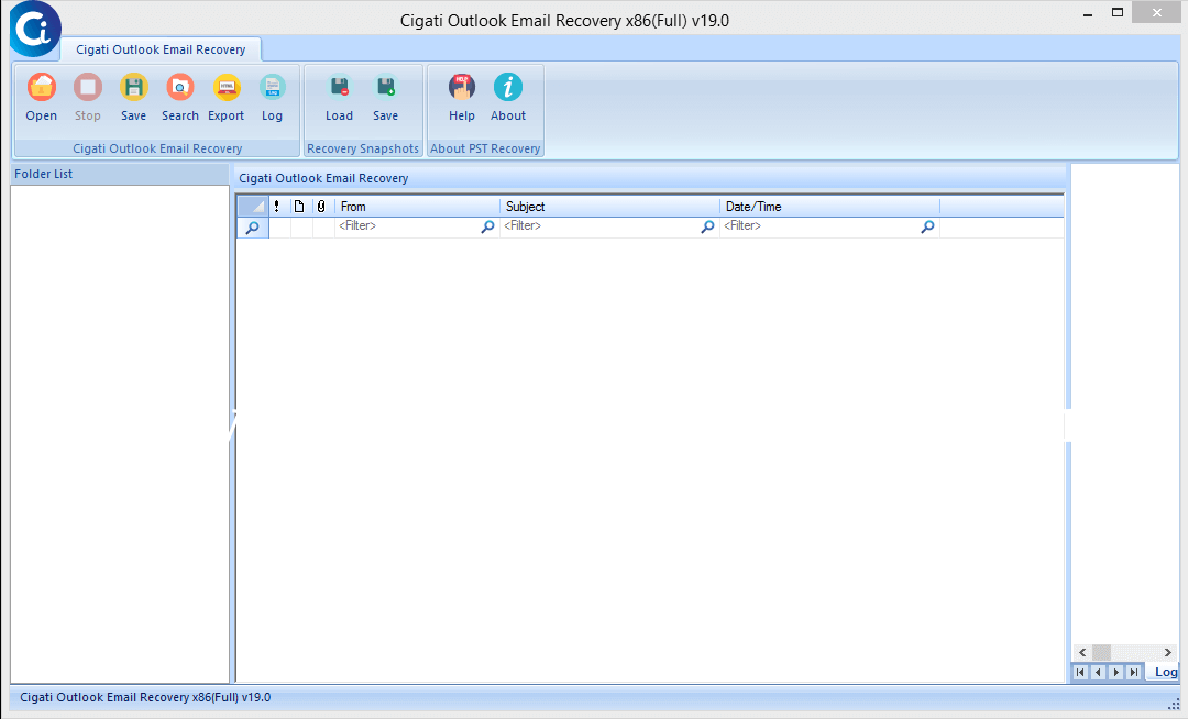 Outlook Email Recovery Screenshots